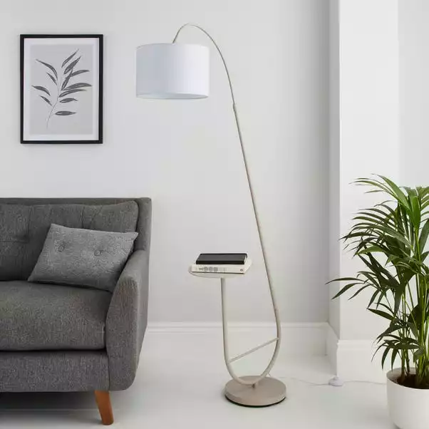 Dunelm Huxley Extendable Arc Floor Lamp With Table 4 Dunelm Huxley Extendable Arc Floor Lamp With Table - Image 2
