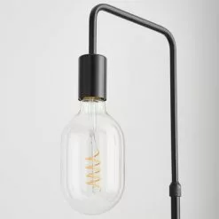Dunelm Aubrey Exposed Bulb Floor Lamp With Table Black 11 Dunelm Aubrey Exposed Bulb Floor Lamp With Table Black -Cheap wall lights Store 30802433 alt03