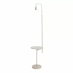 Dunelm Aubrey Exposed Bulb Floor Lamp With Table Grey -Cheap wall lights Store 30802435 alt04