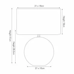 Pacific Lifestyle Crestola Table Lamp -Cheap wall lights Store 30804014 alt03