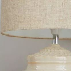 Dunelm Zeeburg Urchin Ceramic Cream Table Lamp -Cheap wall lights Store 30808827 alt03