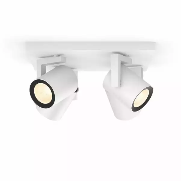 Philips HUE Argenta 4 Light Smart LED Ceiling Spotlight Plate 4 Philips HUE Argenta 4 Light Smart LED Ceiling Spotlight Plate - Image 2